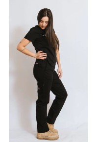 Green Hip Give Cargo Pants Black